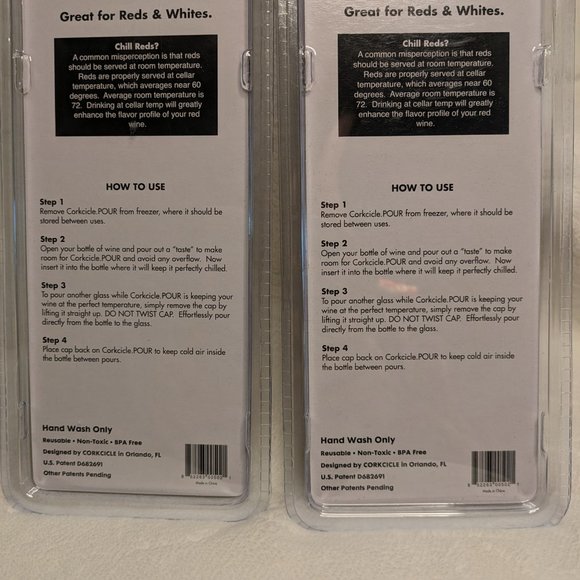 🌸 BUNDLE Reduce Insulated Wine/Lowball Tumblers + Corkcicle Wine Bottle Chiller - Picture 10 of 13